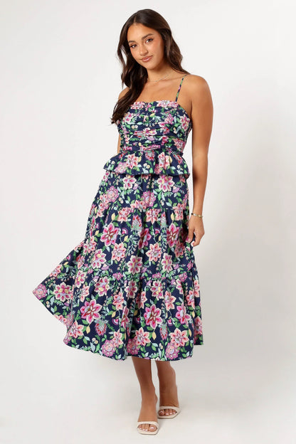 Arlo Midi Dress - Navy