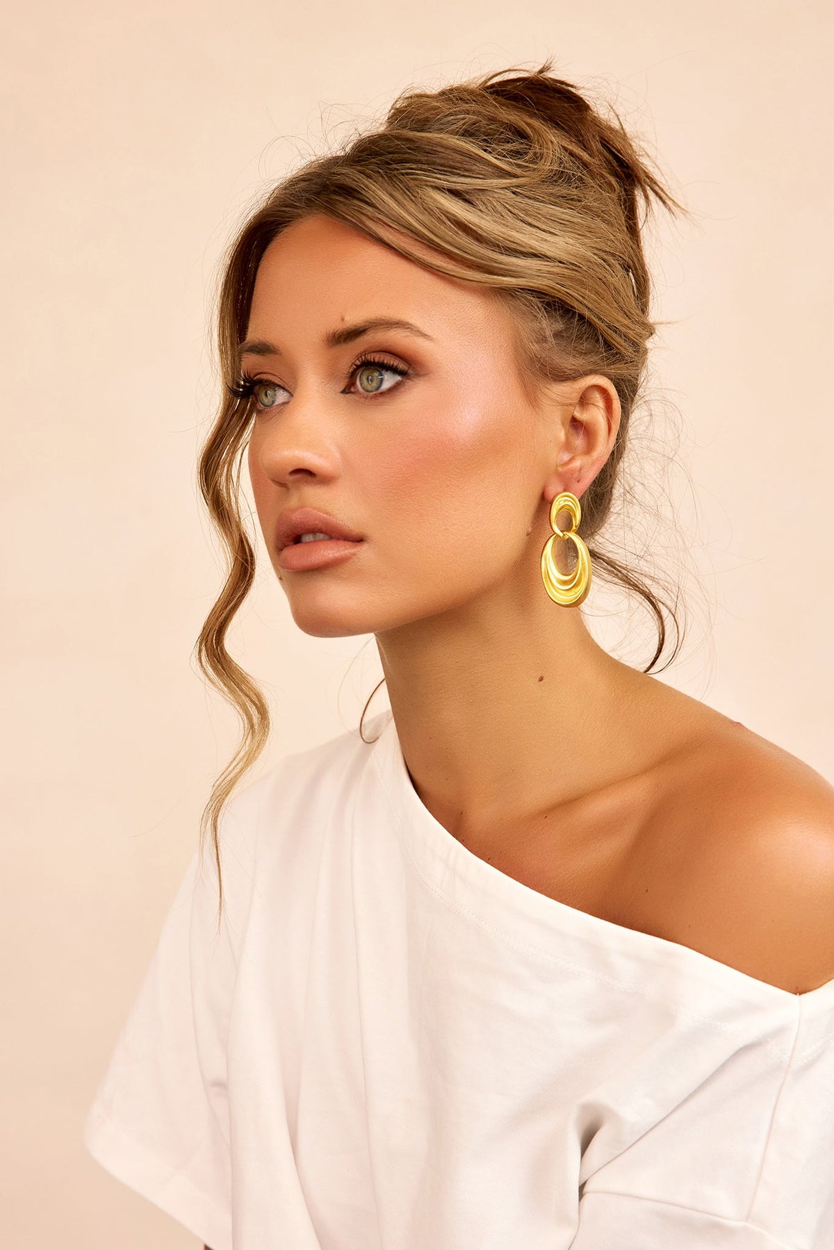 Solar Mirage Earrings - Gold