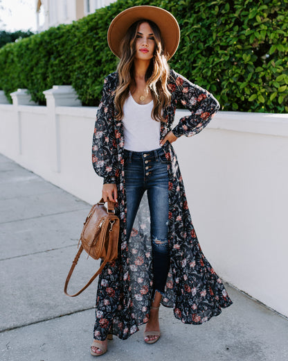 All Is Well Floral Duster Kimono