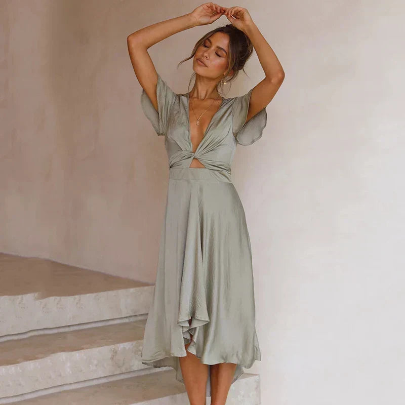 Eva | Rosewood Dress