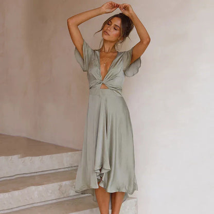 Eva | Rosewood Dress