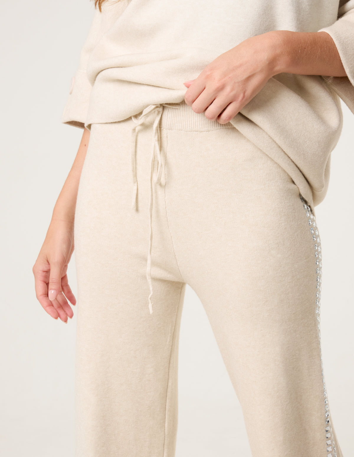 Square Rhinestone Trousers