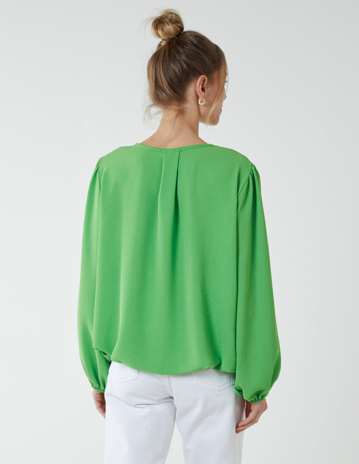 Elasticated Blouson Hem Blouse