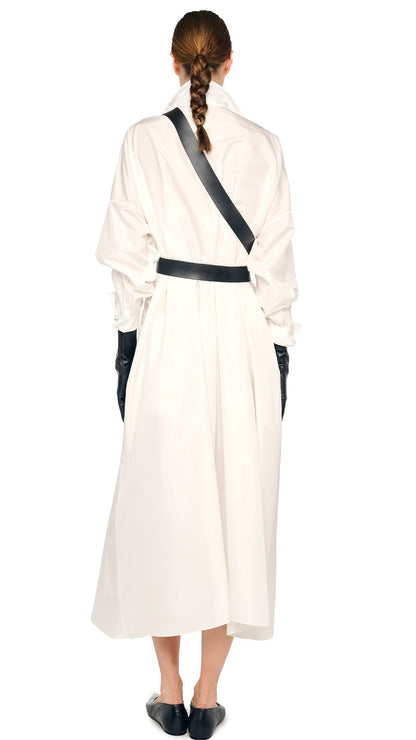 SUPER OVERSIZED NK SHIRT DRESS CLOSED