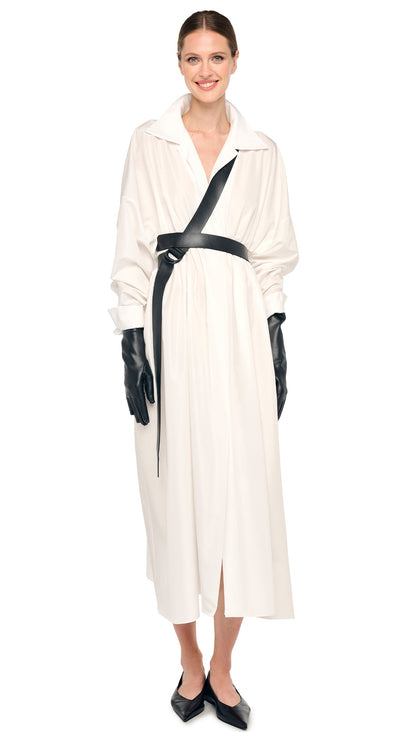 SUPER OVERSIZED NK SHIRT DRESS CLOSED