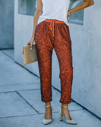 Attention Seeking Sequin Joggers