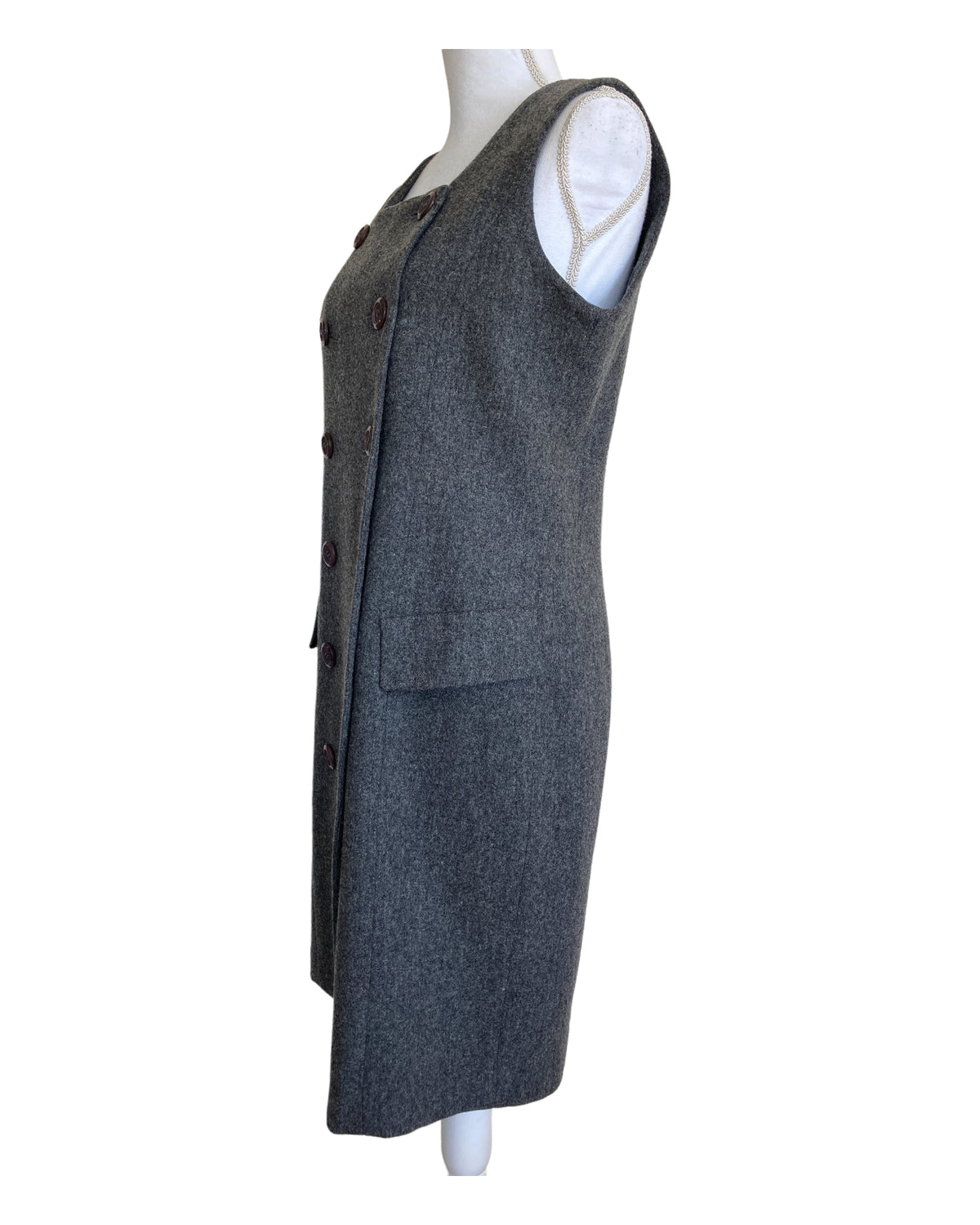 Vintage Worthington Charcoal Wool Jumper, 10