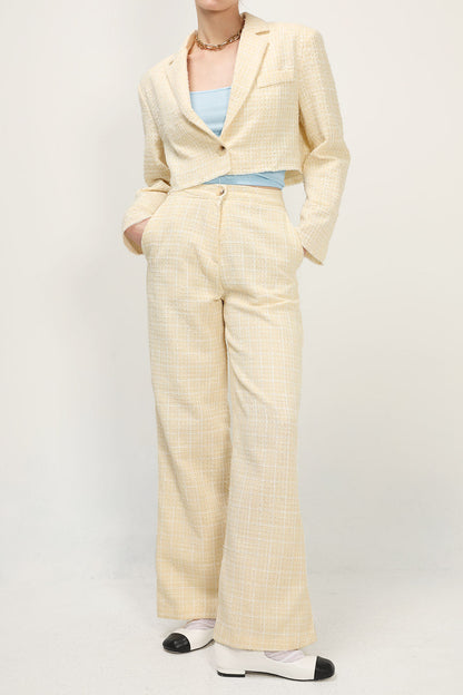 Ella Tweed Cropped Jacket