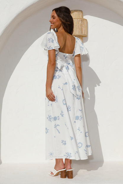 Angel Baby Maxi Dress Blue