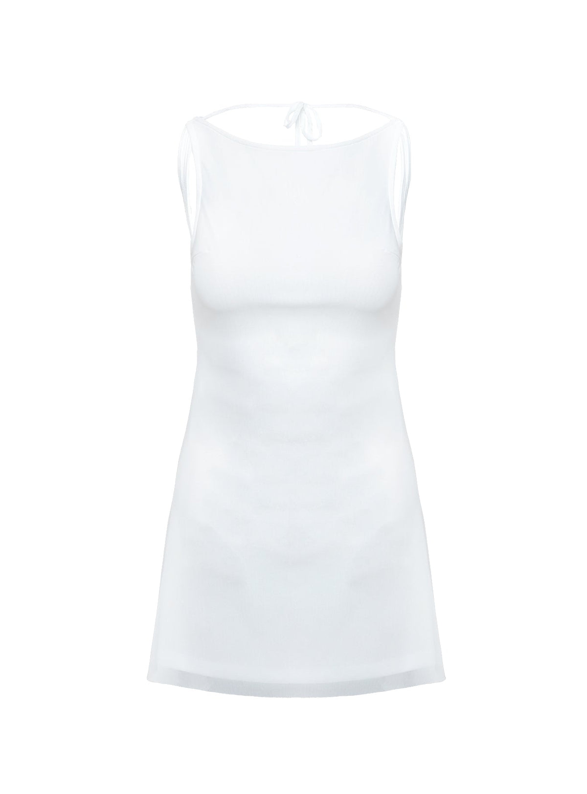 Lukea Sleeveless Mini Dress White