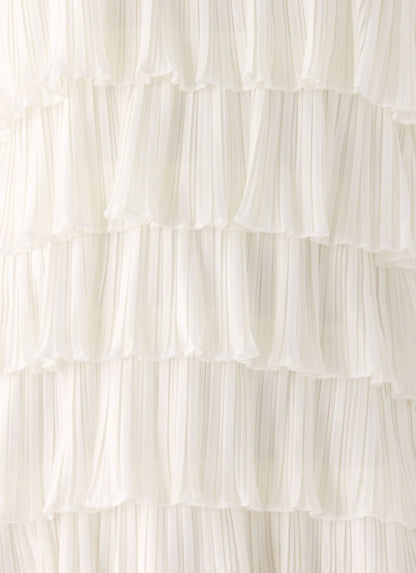 Lunar Bloom Mini Dress - Ivory