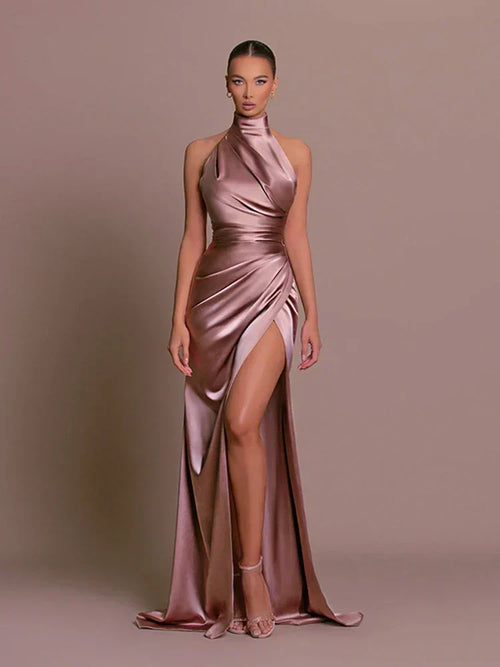 Livia | Sleek Slit Gown