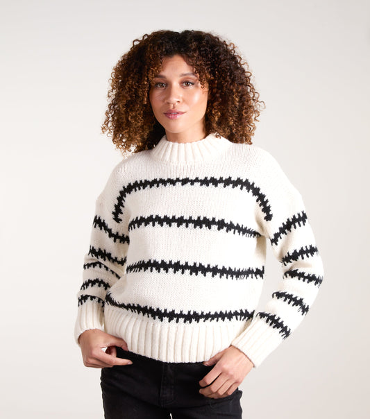 Abstract Stripe Jumper