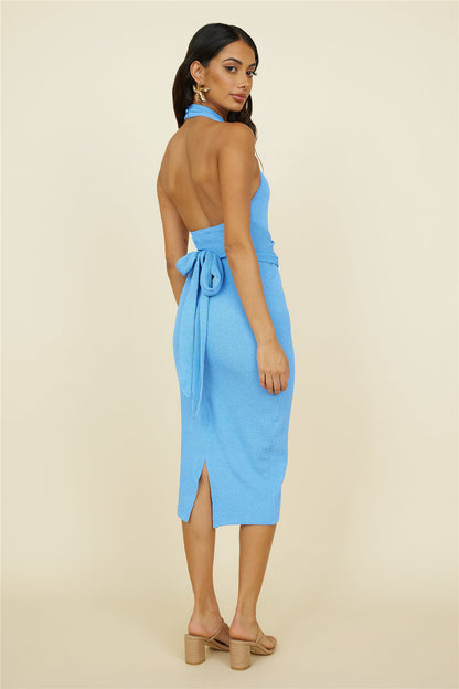 Best of Times Midi Dress Blue