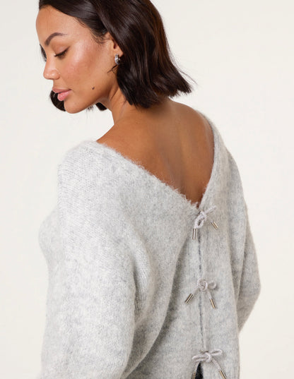 Bow Knit Cardigan