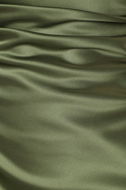 Selma Off Shoulder Maxi Dress - Olive