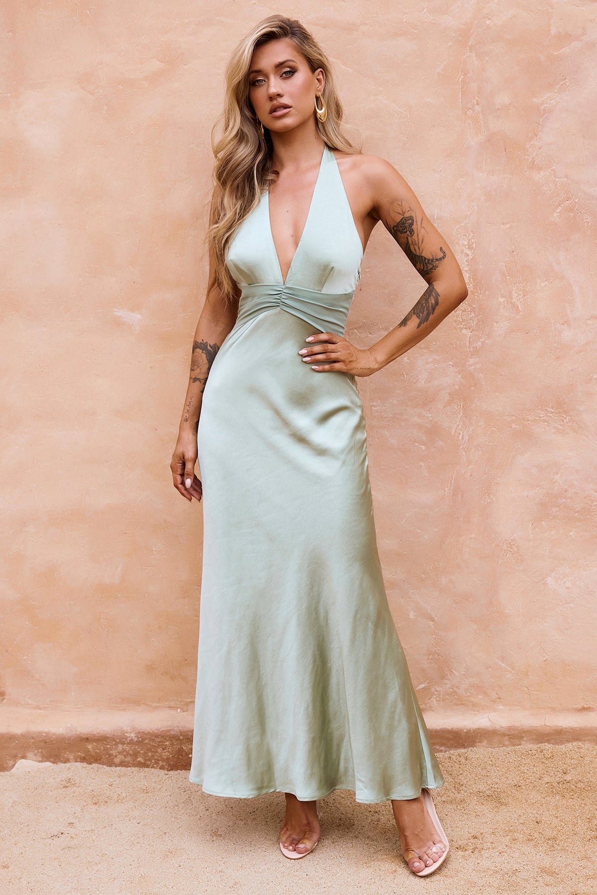 Angele Maxi Dress - Sage