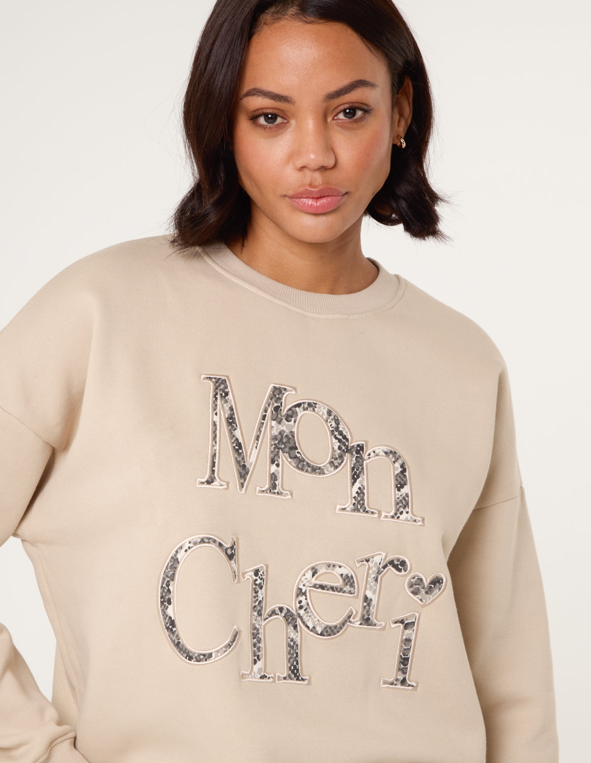 Slogan Mon Cheri Snake Sweatshirt