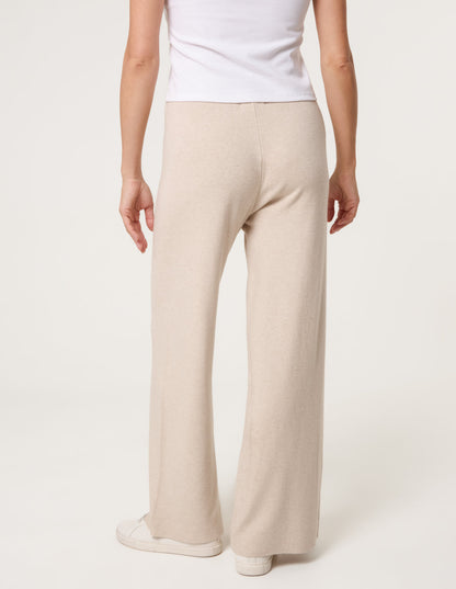 Knitted Wide Leg Trousers