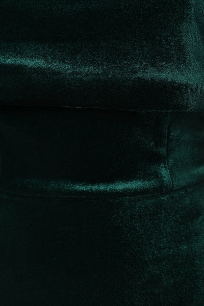 Adair Off Shoulder Maxi Dress - Emerald Green