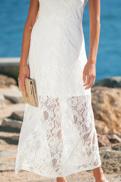 Lace Reverie Tie-Shoulder Dress | S-XL