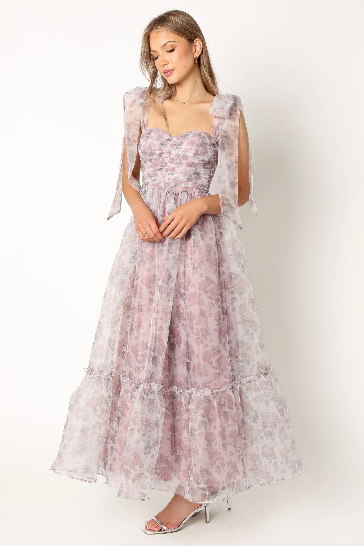 Floret Midi Dress - Dark Purple