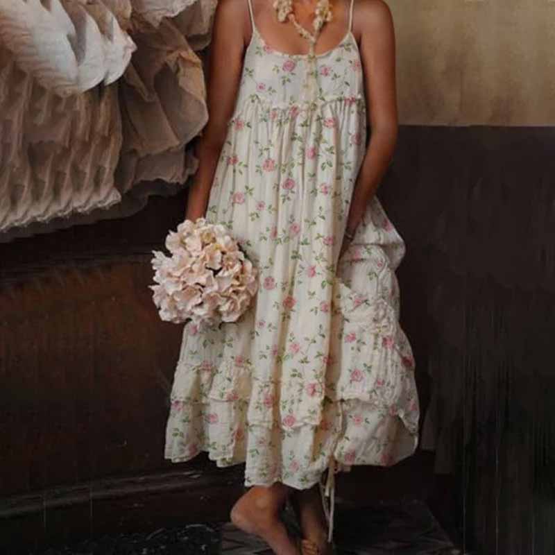 Barbara Bloem Maxi Dress - Effortless Elegance
