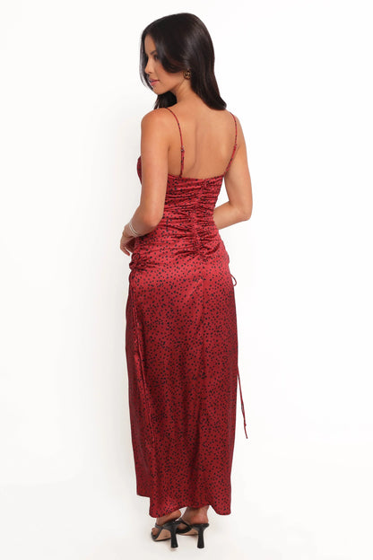 Enid Midi Dress - Red