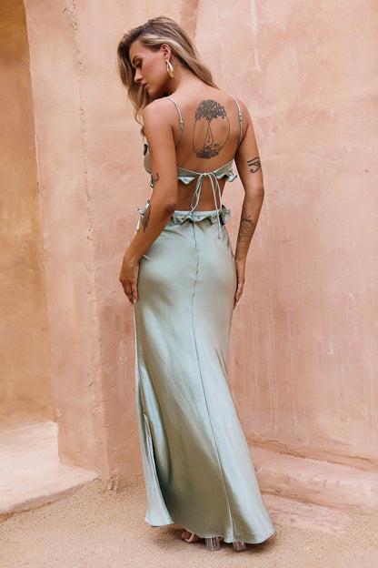 In Her Eyes Maxi Dress - Sage