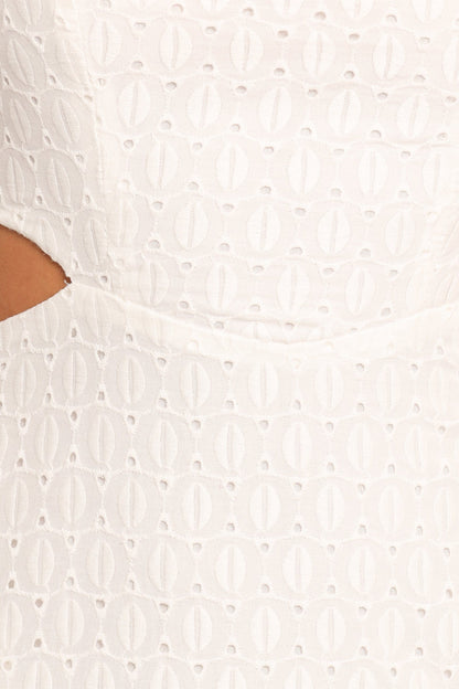 Laura Midi Dress - White