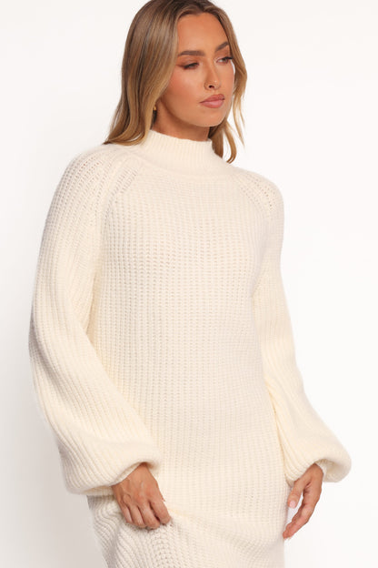 Tobin Knit Maxi Dress - Cream