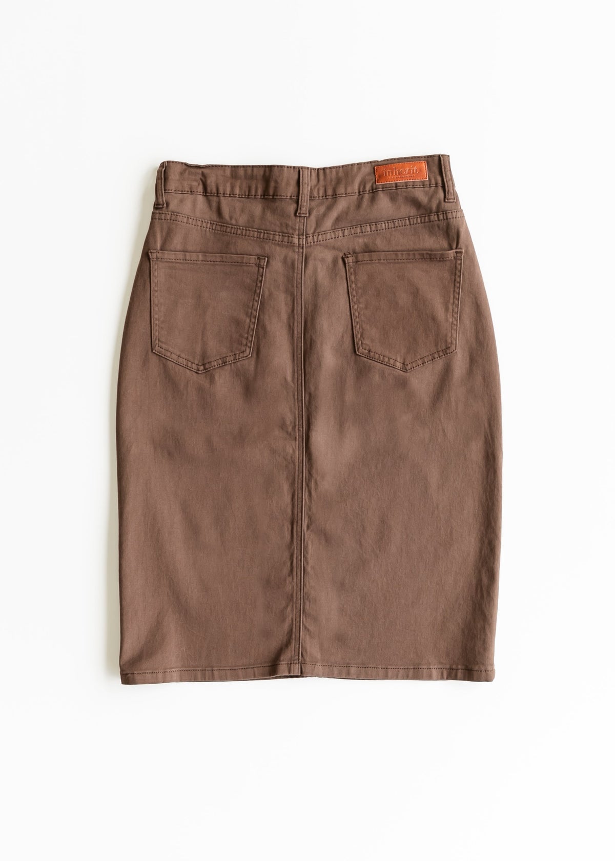 Remi Brownstone Denim Midi Skirt - FINAL SALE