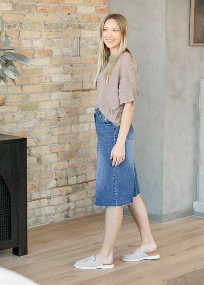 Rylin Raw Hem Midi Skirt - FINAL SALE