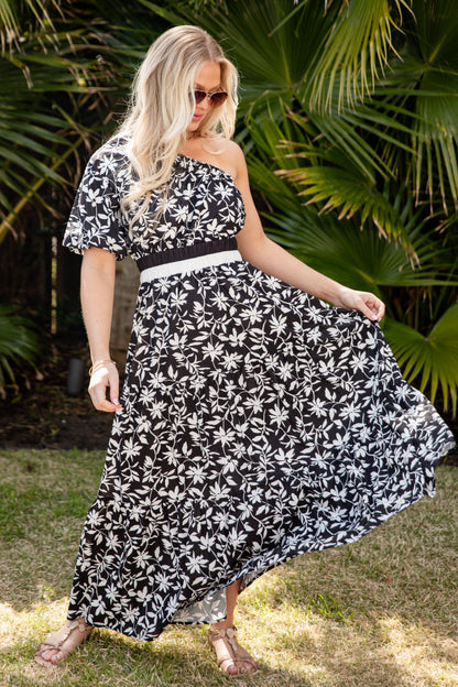 FINAL SALE - As Time Flies Floral Maxi Dress
