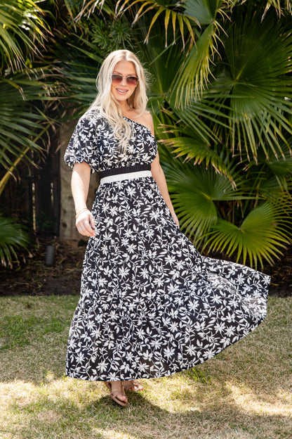 FINAL SALE - As Time Flies Floral Maxi Dress