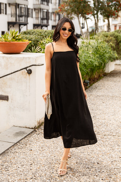 FINAL SALE - A Little Bit Of Love Linen Maxi Dress