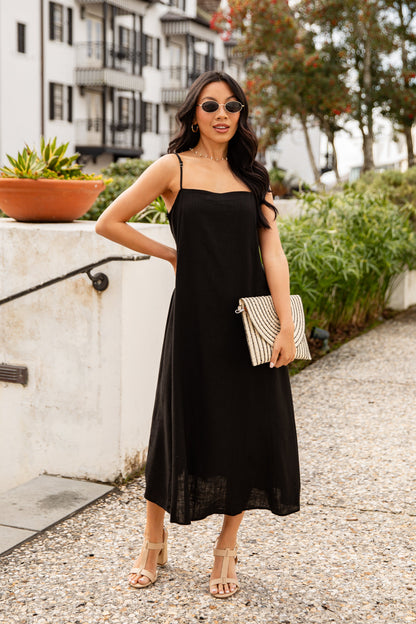 FINAL SALE - A Little Bit Of Love Linen Maxi Dress