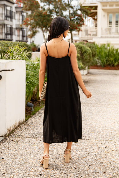 FINAL SALE - A Little Bit Of Love Linen Maxi Dress