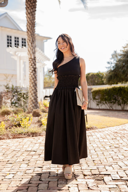 FINAL SALE - Effortless Glow Black Maxi Dress