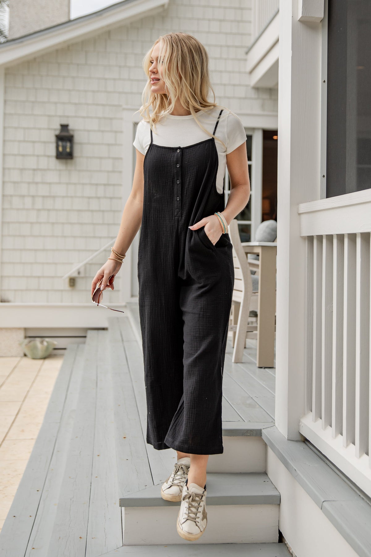FINAL SALE - Charmed Moment Relaxed Jumpsuit