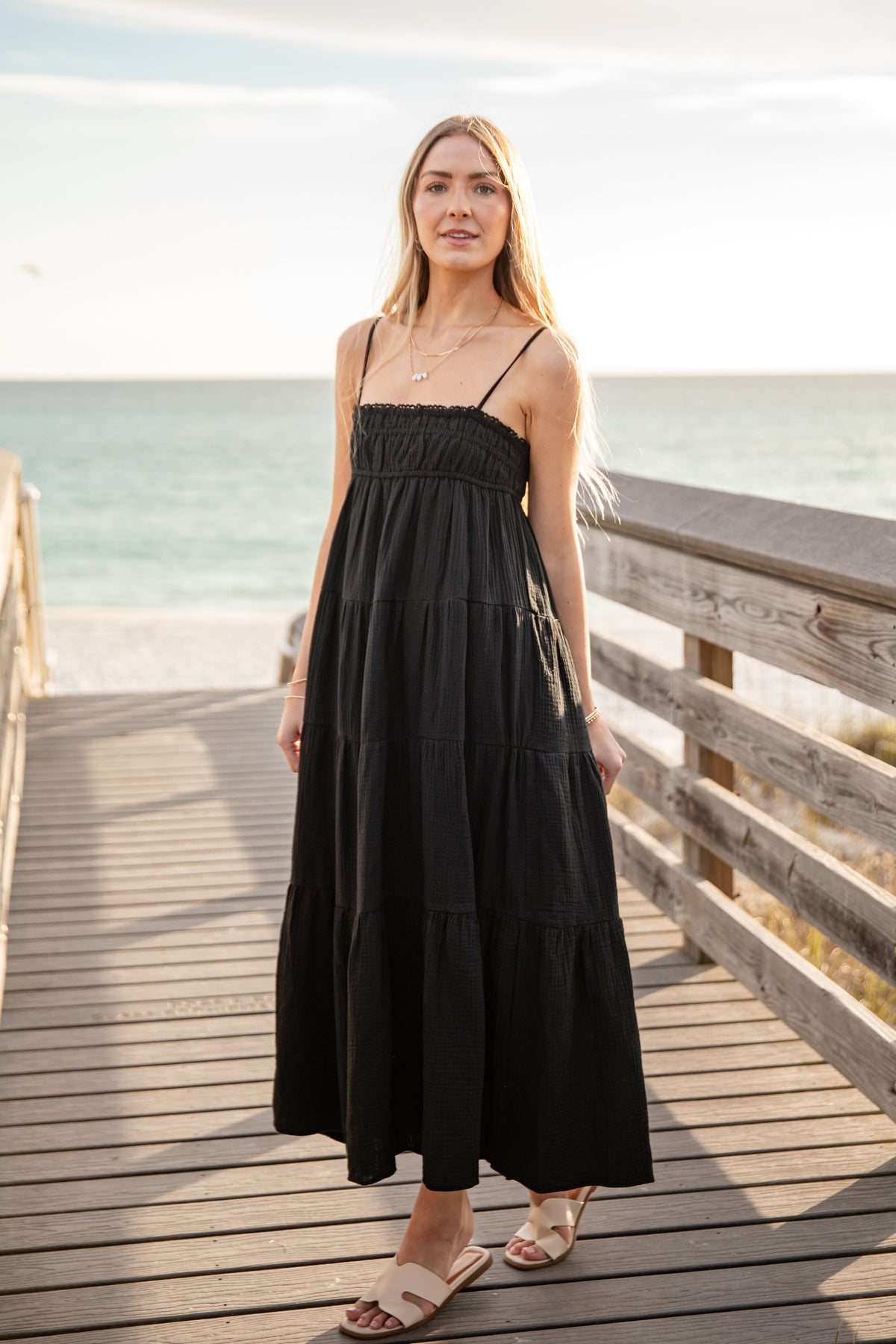 FINAL SALE - Sail Away Tiered Maxi Dress