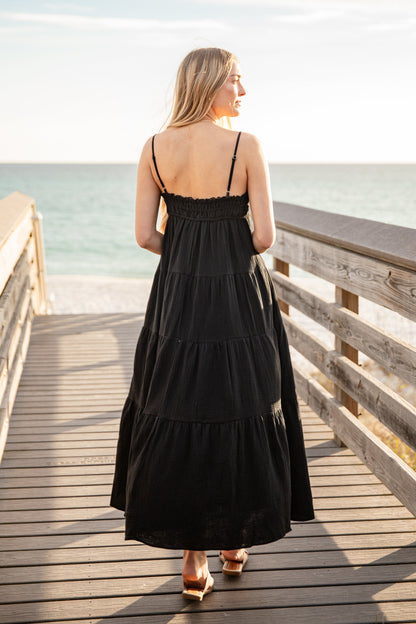 FINAL SALE - Sail Away Tiered Maxi Dress