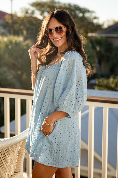 FINAL SALE - Delicate Charm Eyelet Romper
