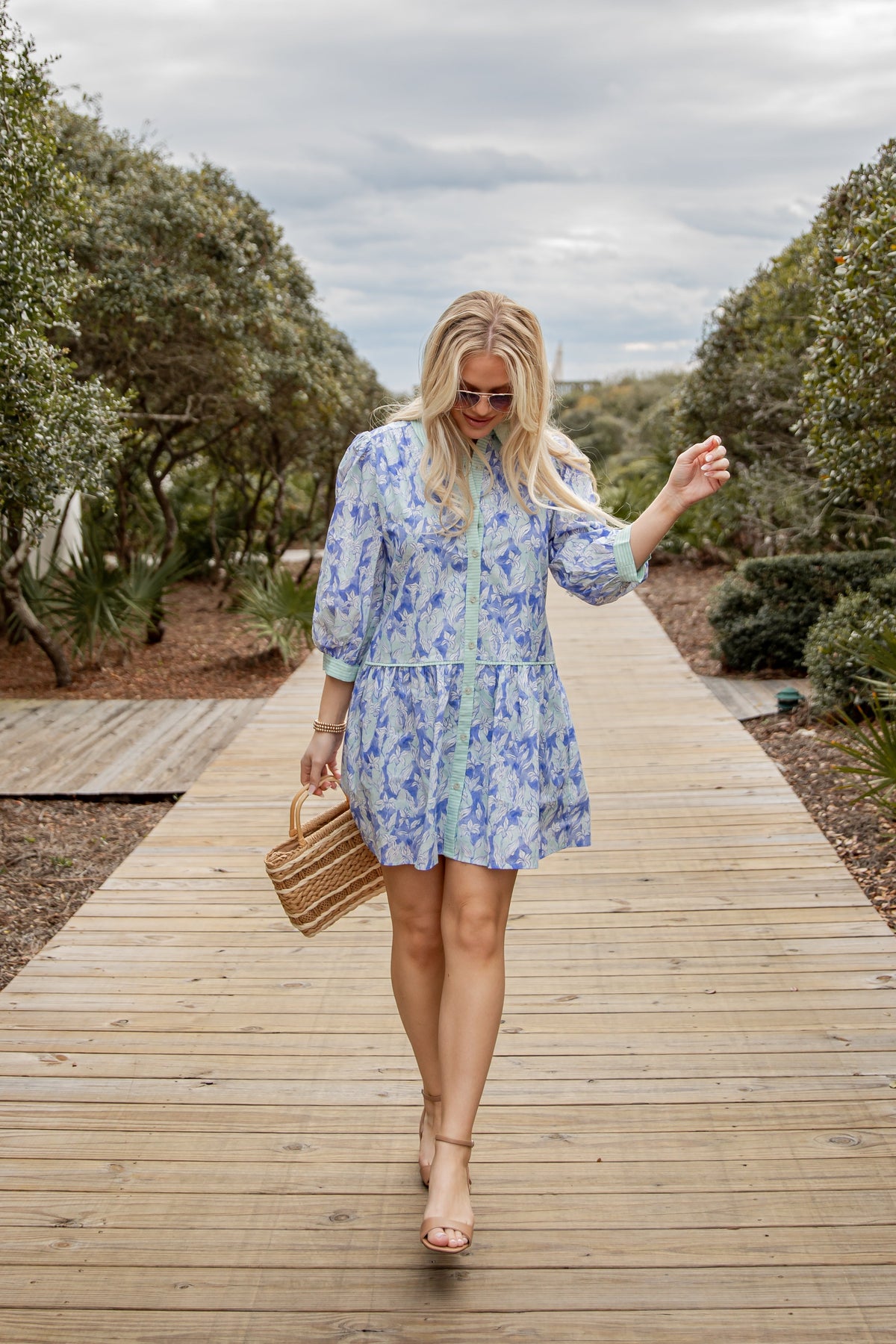 FINAL SALE - Blossom Breeze Floral Mini Dress