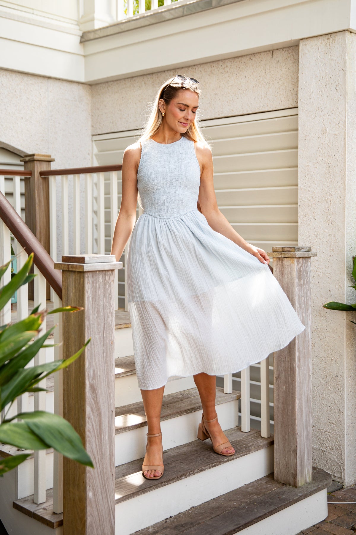 FINAL SALE - Storybook Stroll Smocked Midi Dress