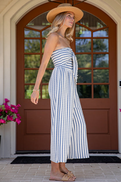 FINAL SALE - Summer Soiree Blue Stripe Jumper