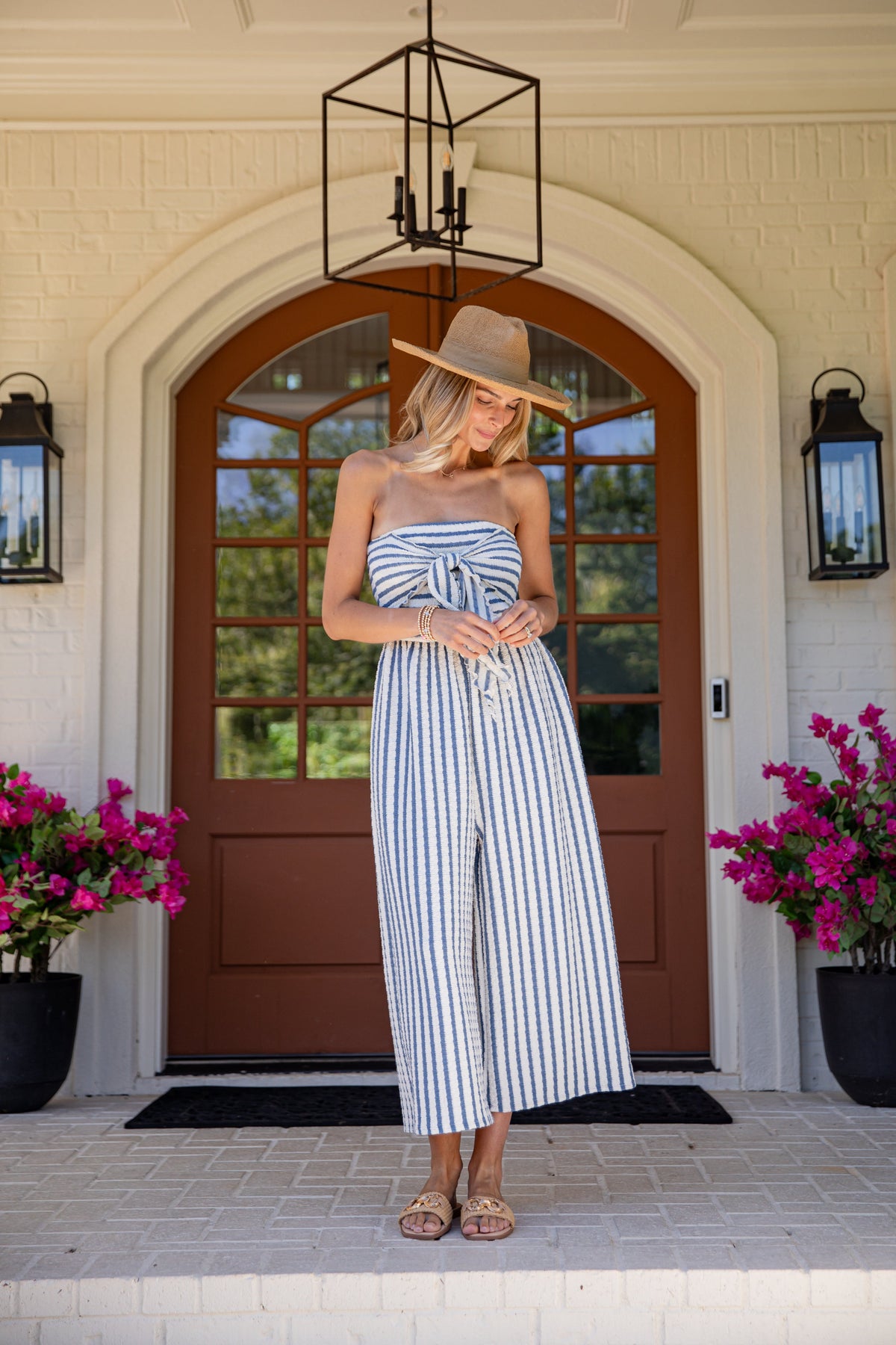 FINAL SALE - Summer Soiree Blue Stripe Jumper