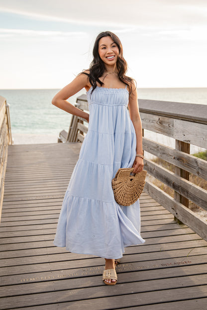 FINAL SALE - Sail Away Tiered Maxi Dress