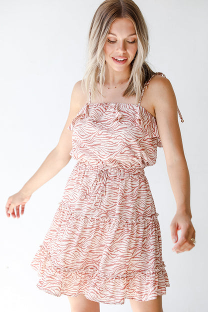 FINAL SALE - My Wild Side Zebra Print Mini Dress