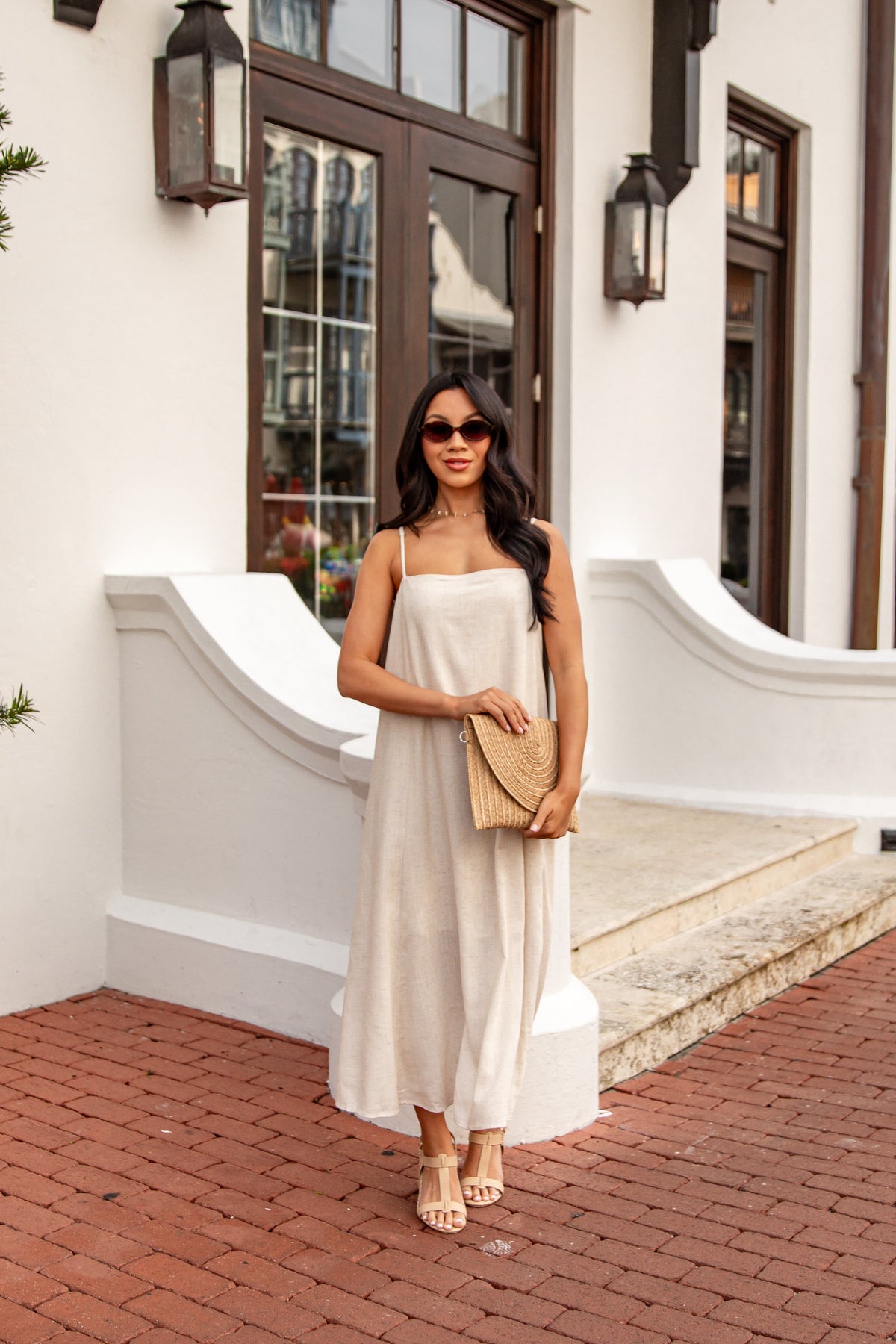FINAL SALE - A Little Bit Of Love Linen Maxi Dress